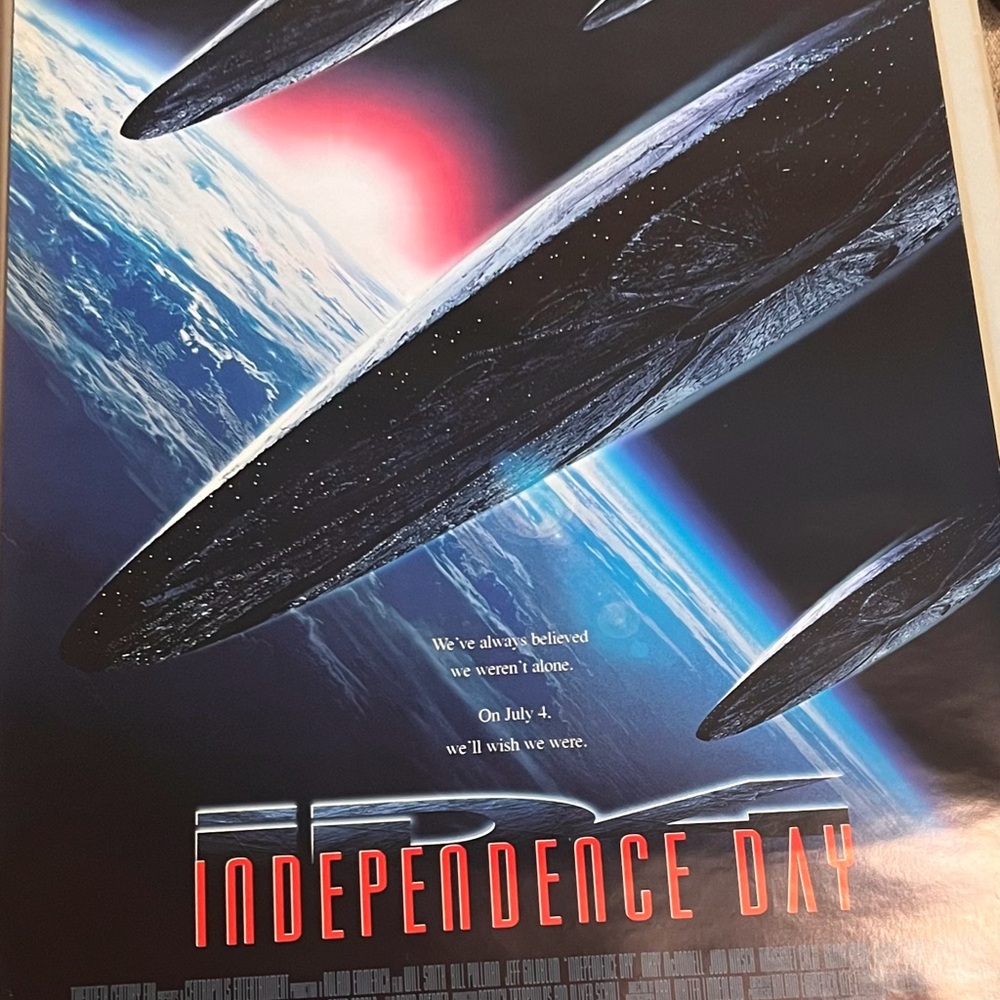 All 3 Styles, Independence Day Movie Poster A,B & C styles.